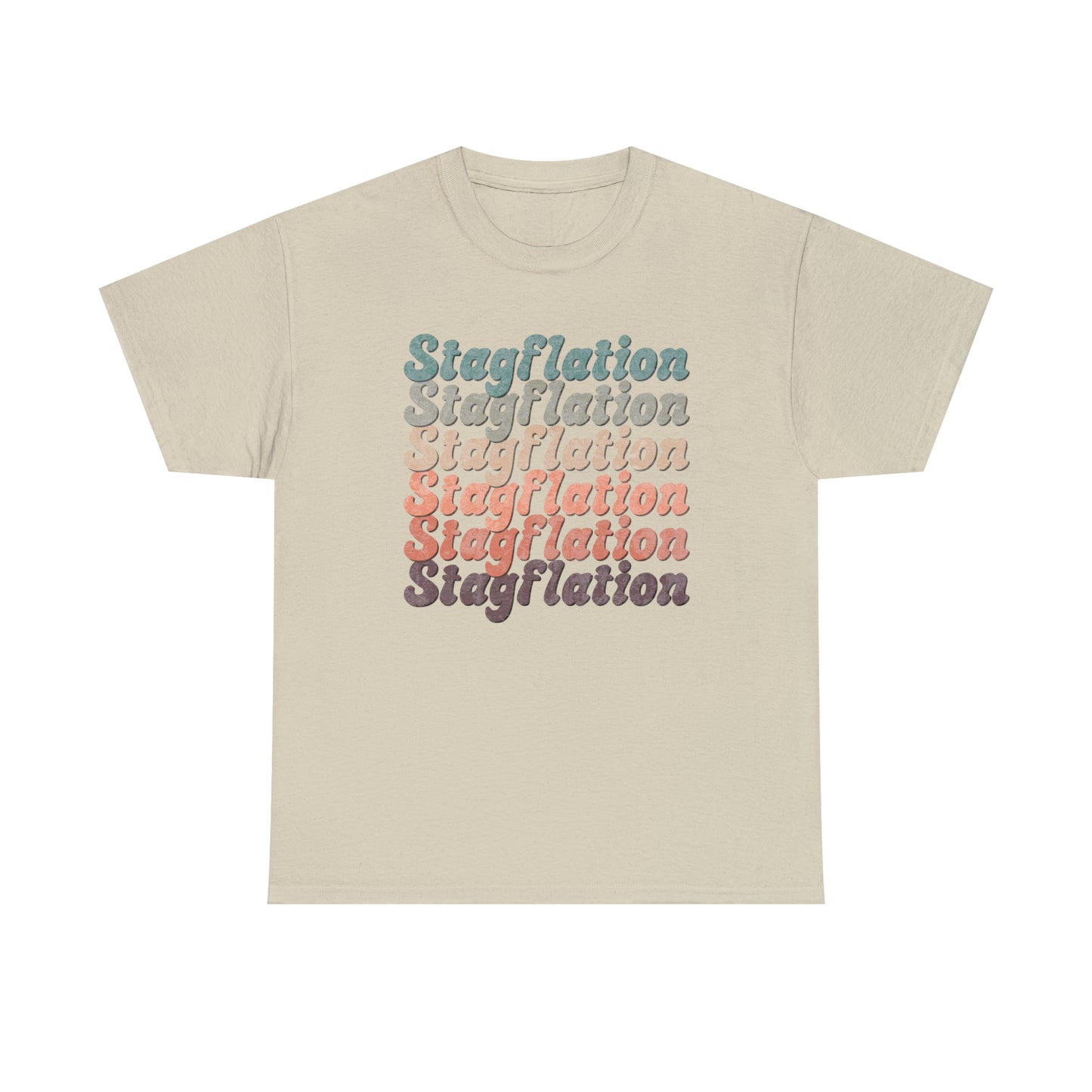 Stagflation on Repeat Modern-Retro - T-shirt