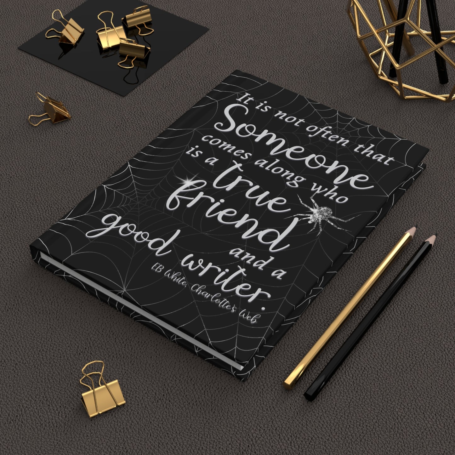 Spider Web - True Friend - Hardcover Journal