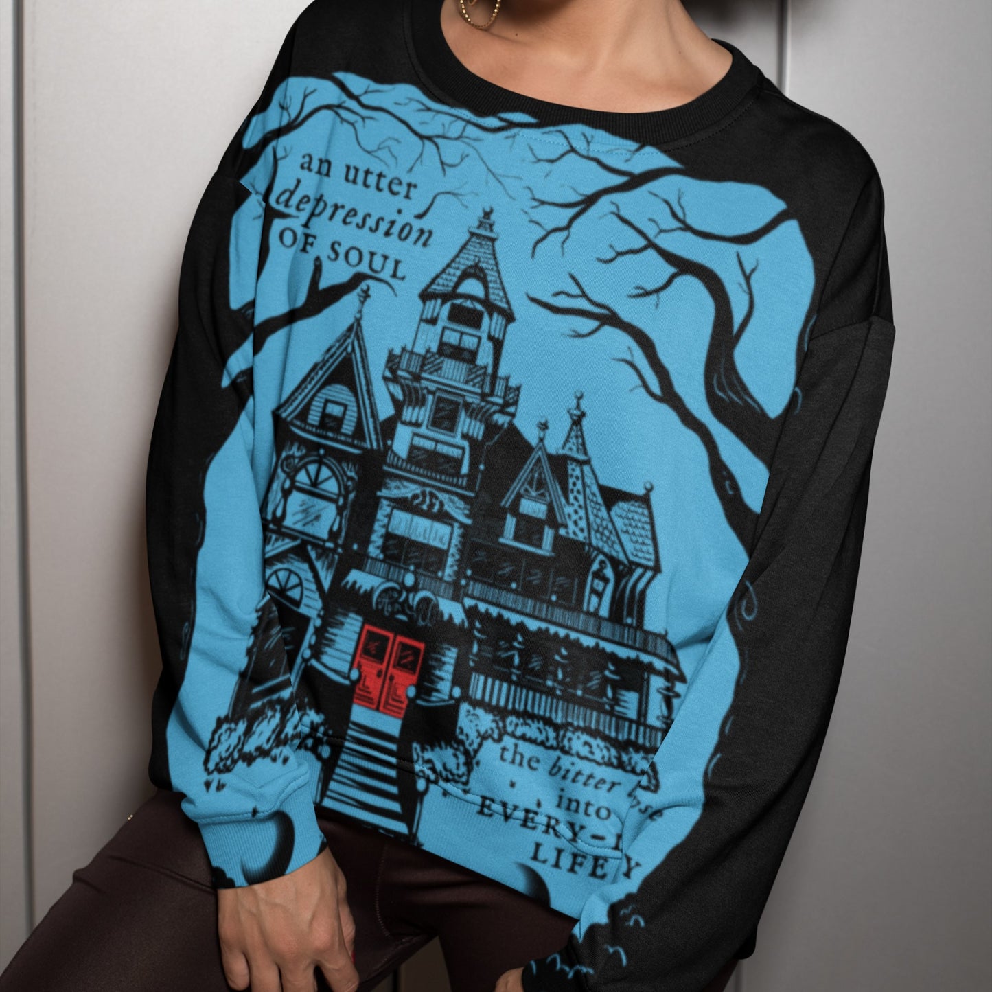 AOP Mystery Mansion Sweatshirt - Omen - Unisex Sizing