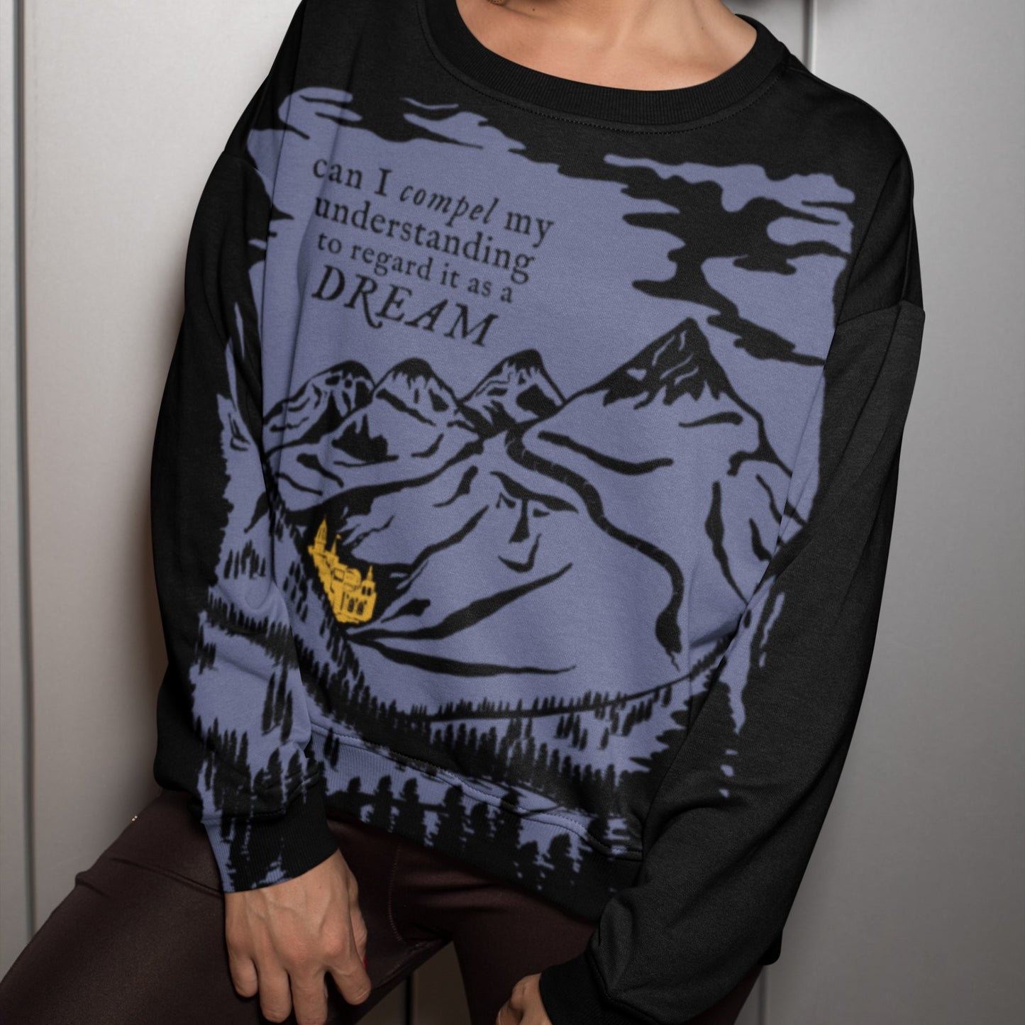 AOP Dream Destination Sweatshirt - Shroud - Unisex Sizing