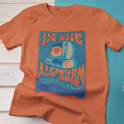 In The Algorithm 70s Band Poster Modern-Retro - T-shirt