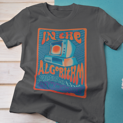 In The Algorithm 70s Band Poster Modern-Retro - T-shirt