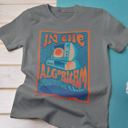 In The Algorithm 70s Band Poster Modern-Retro - T-shirt