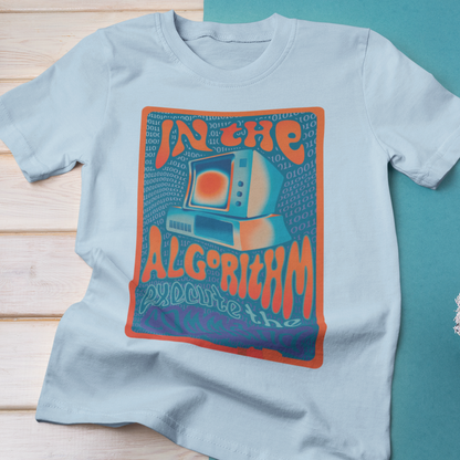 In The Algorithm 70s Band Poster Modern-Retro - T-shirt