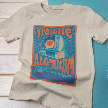 In The Algorithm 70s Band Poster Modern-Retro - T-shirt