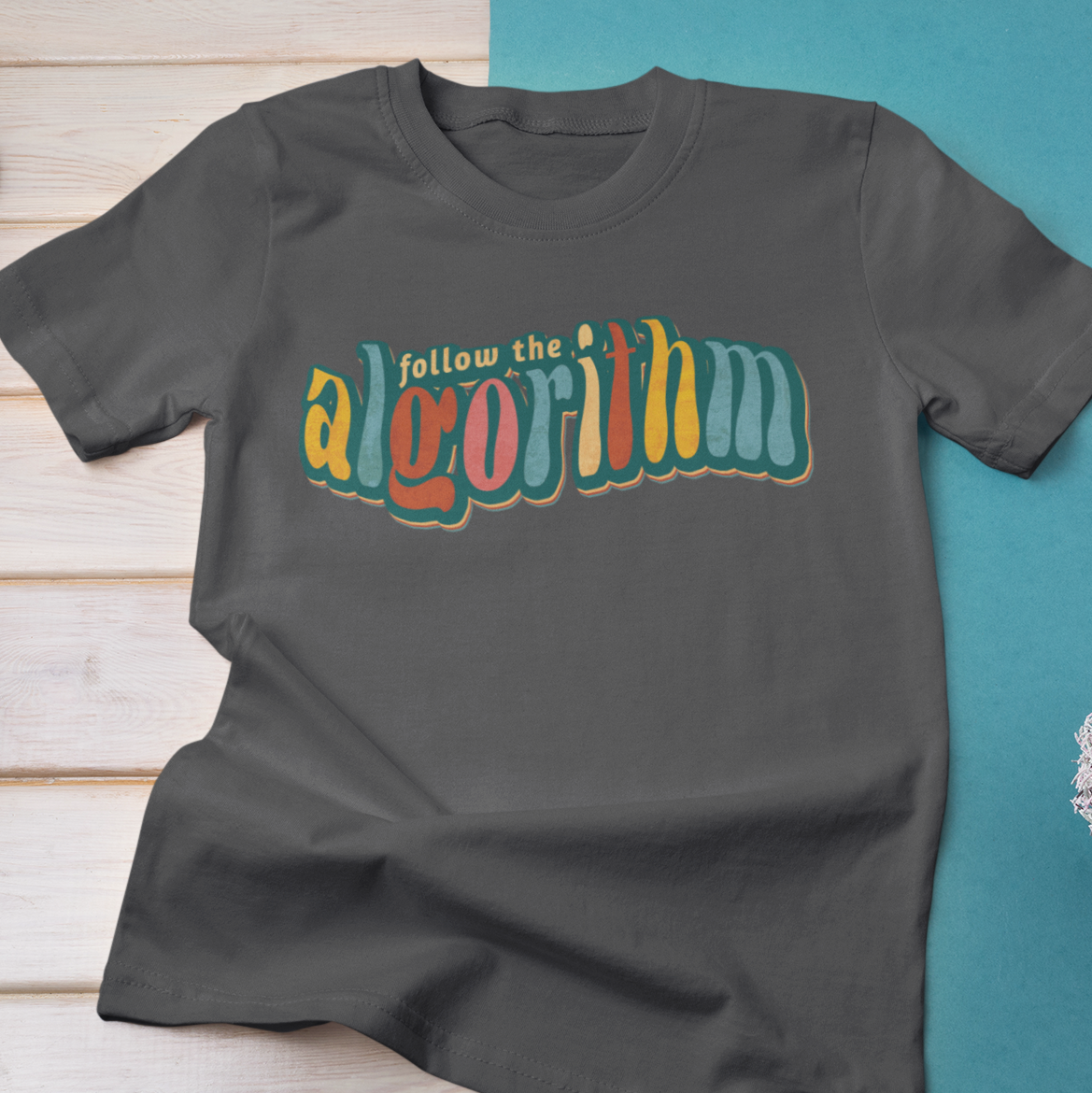 Follow the Algorithm Modern-Retro - T-shirt