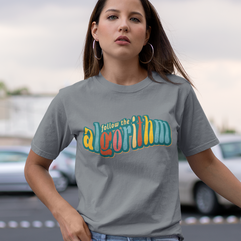 Follow the Algorithm Modern-Retro - T-shirt