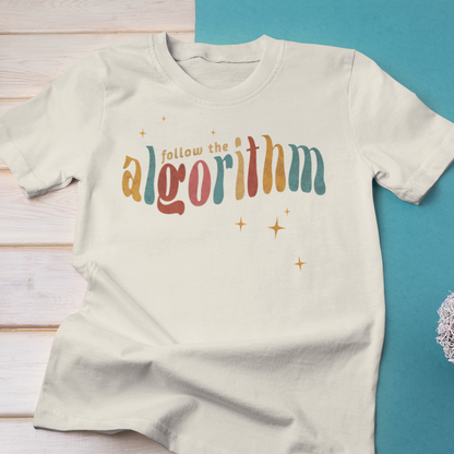 Follow the Algorithm Sparkles Modern-Retro - T-shirt