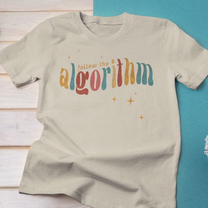 Follow the Algorithm Sparkles Modern-Retro - T-shirt