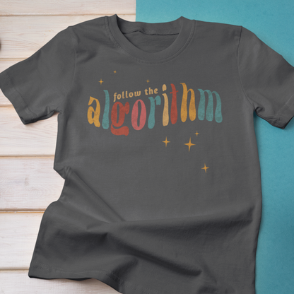 Follow the Algorithm Sparkles Modern-Retro - T-shirt