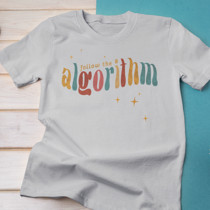 Follow the Algorithm Sparkles Modern-Retro - T-shirt