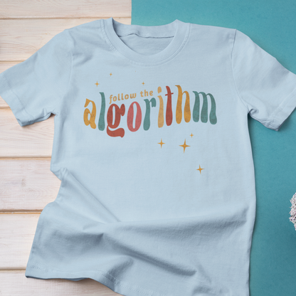 Follow the Algorithm Sparkles Modern-Retro - T-shirt