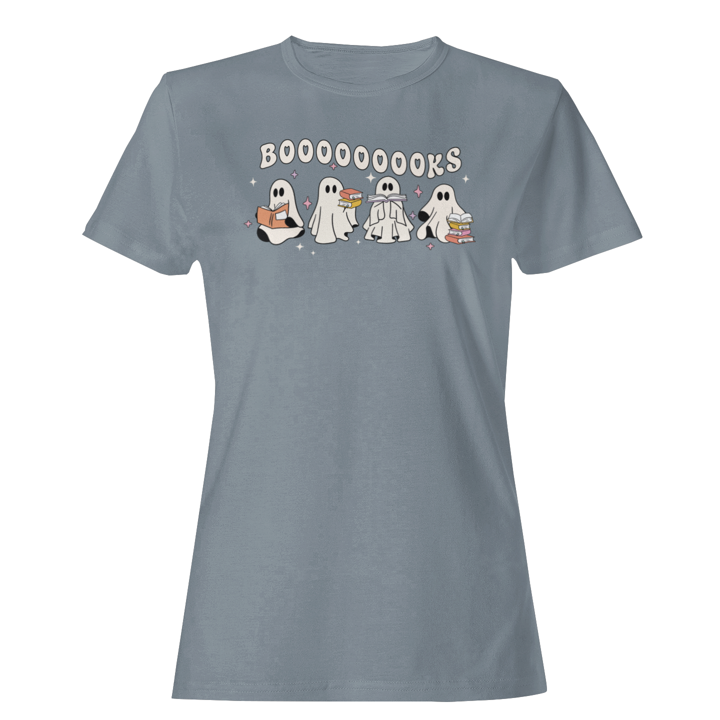 Retro Ghosts Reading Books - Halloween Unisex T-shirt