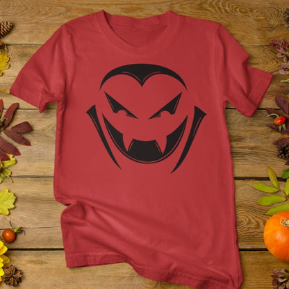 Dracula on Red - Spooky Faces of Halloween - Unisex T-shirt