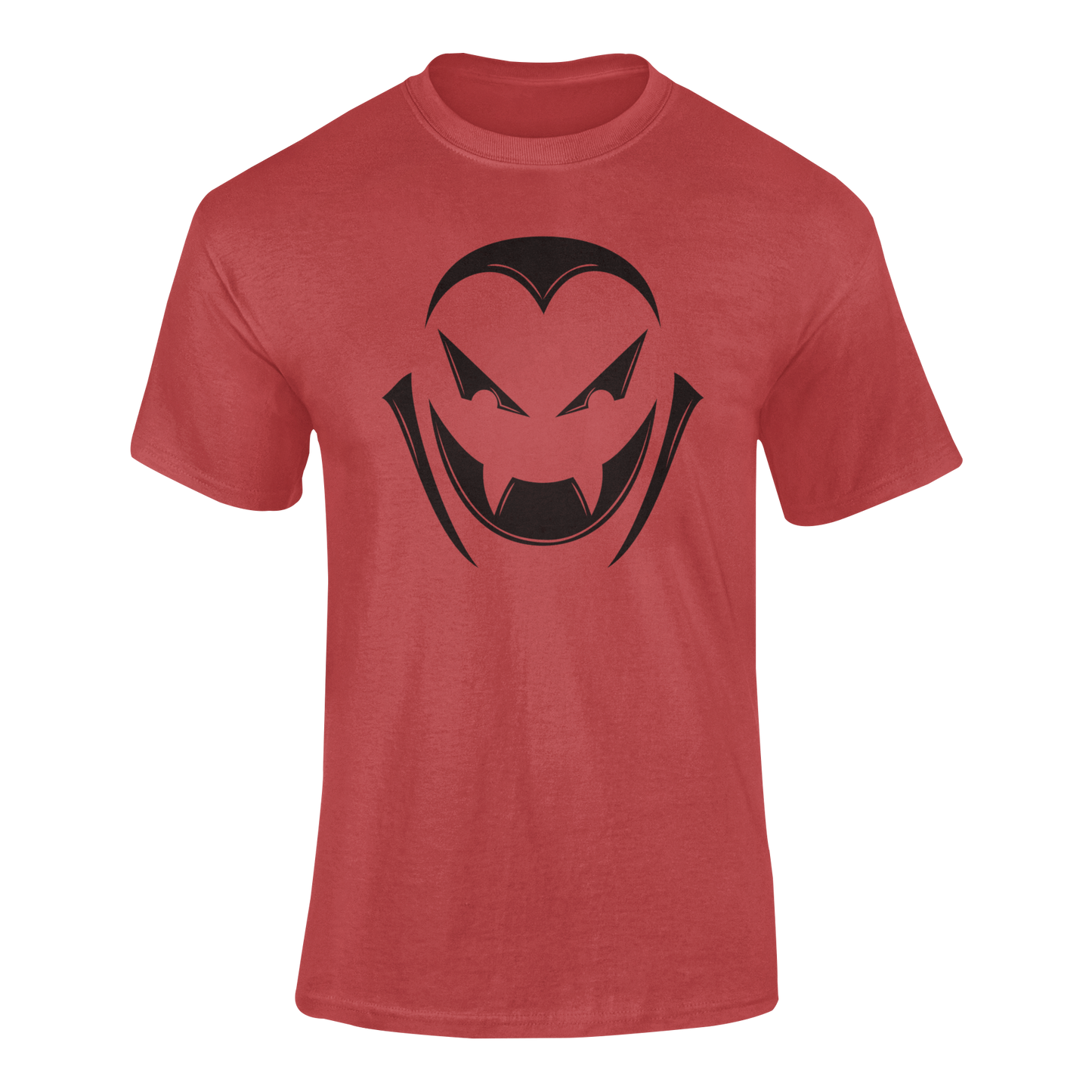 Dracula on Red - Spooky Faces of Halloween - Unisex T-shirt