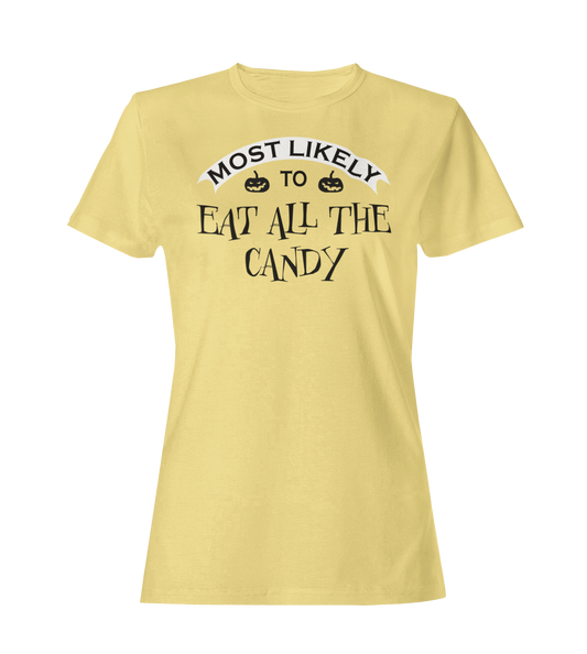 Most Likely To... Squad T-shirts for Halloween - Maize Yellow