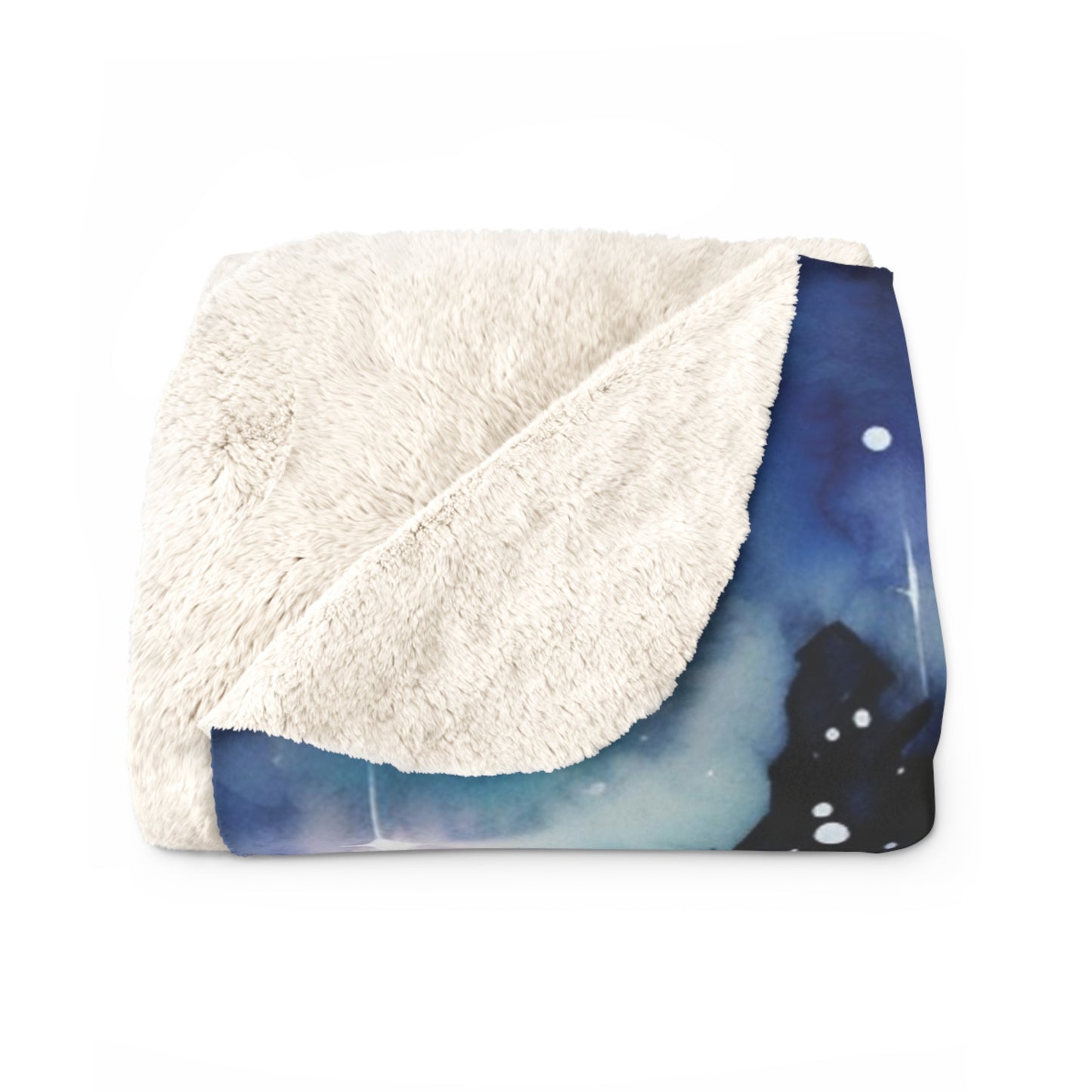 Starry Night Bears - Through the Darkness - Velveteen Plush or Sherpa Blanket