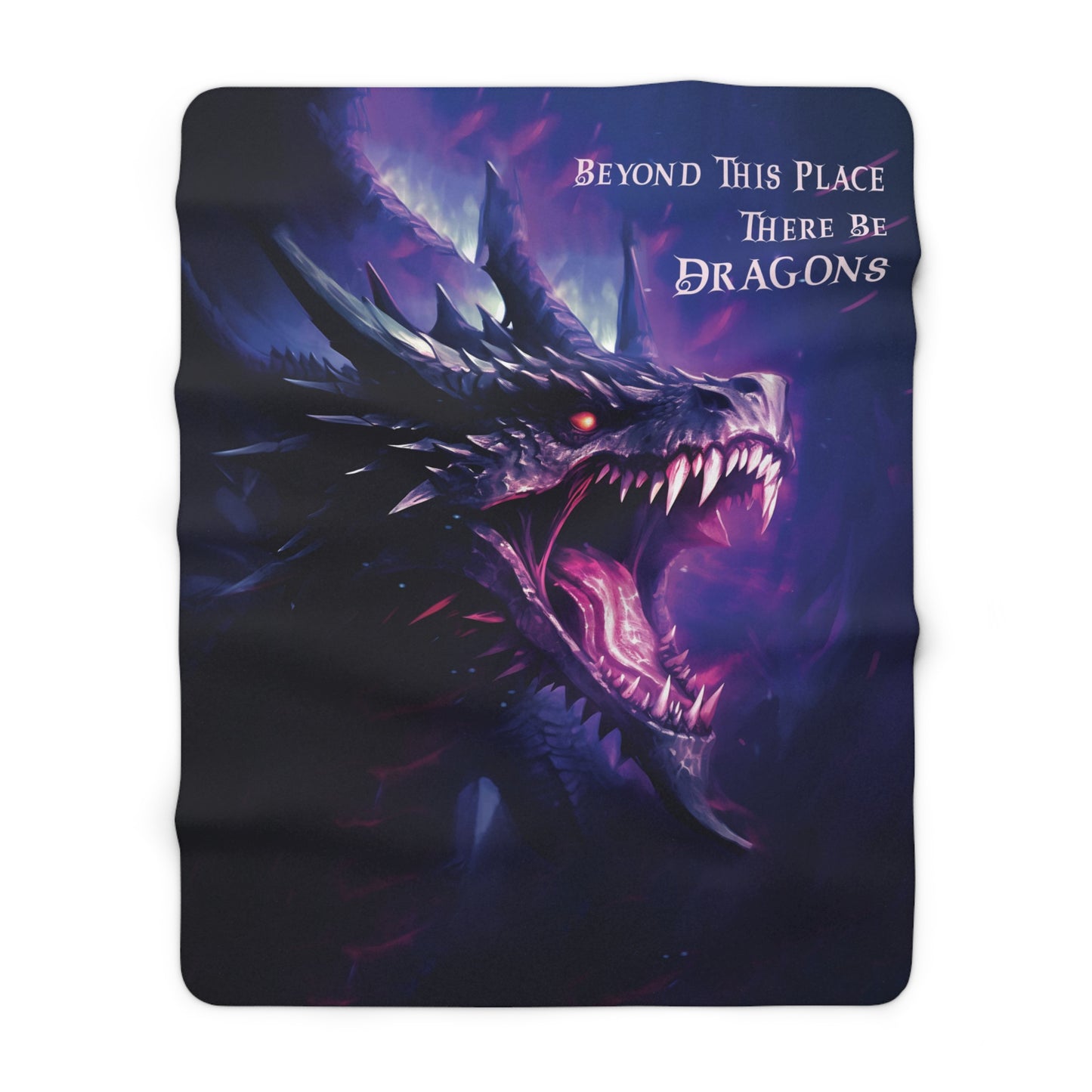 There Be Dragons - Velveteen Plush or Sherpa Blanket