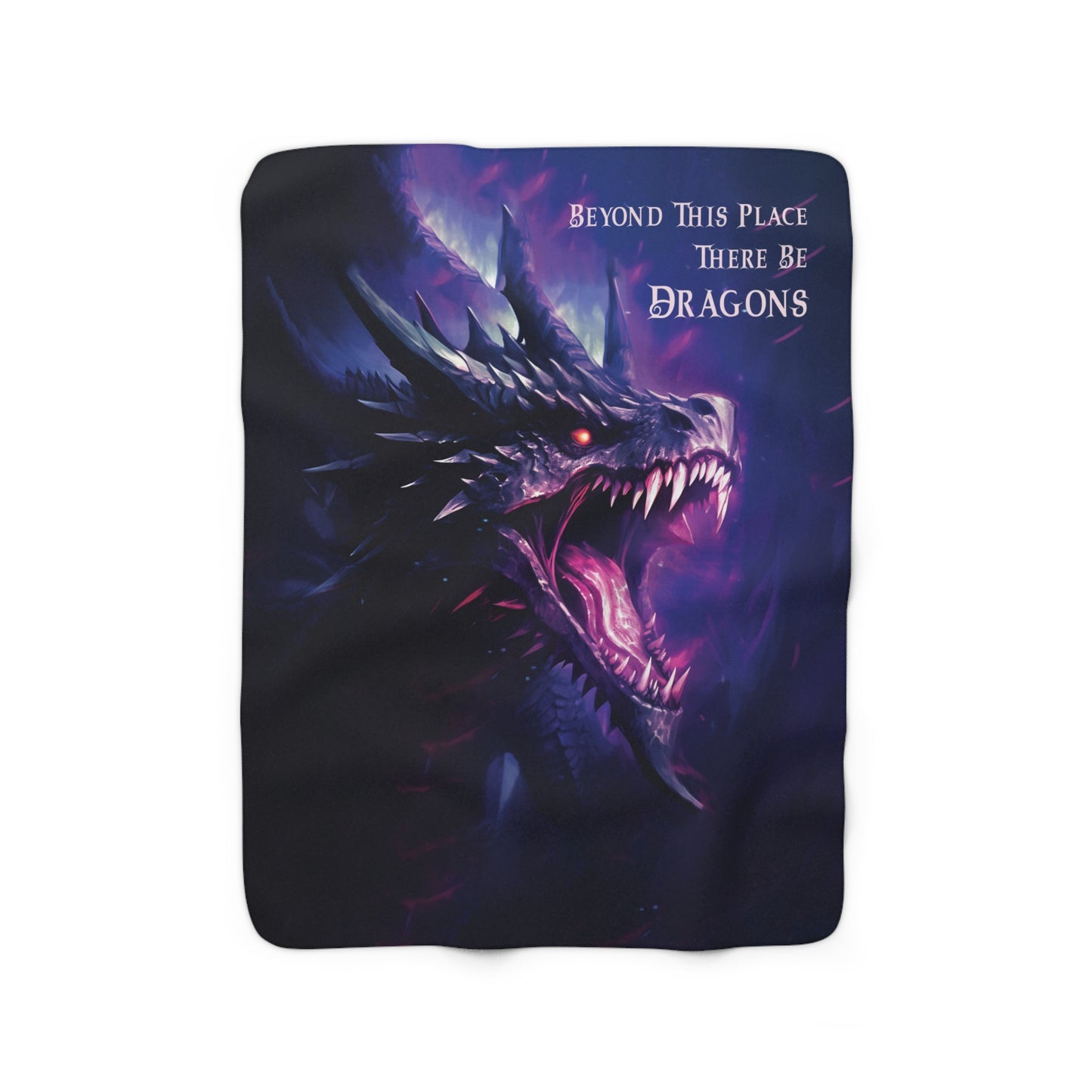 There Be Dragons - Velveteen Plush or Sherpa Blanket