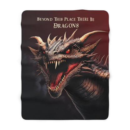 There Be Dragons - Velveteen Plush or Sherpa Blanket