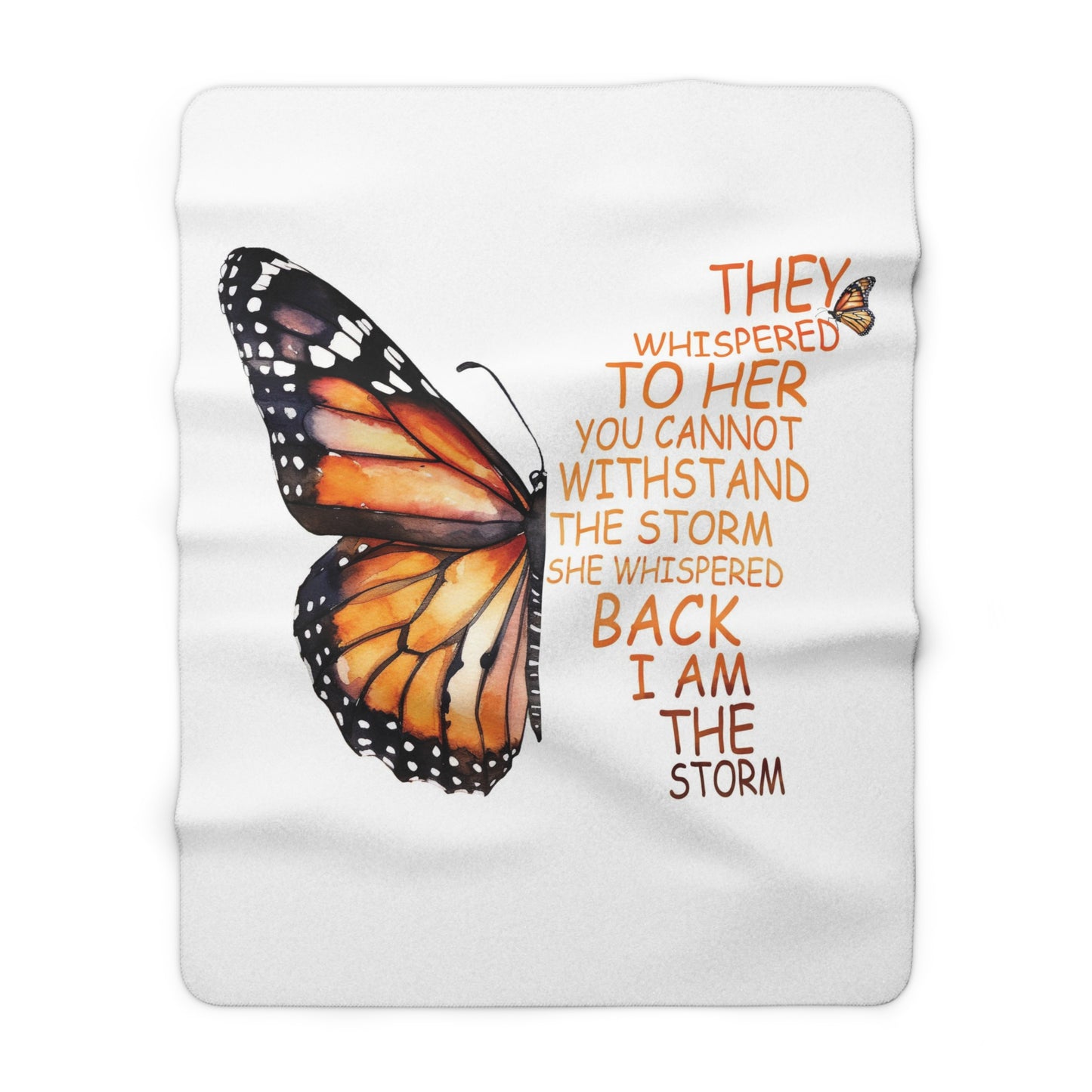 I Am The Storm - Velveteen Plush or Sherpa Blanket