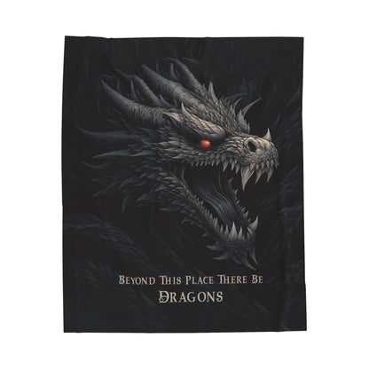 There Be Dragons - Velveteen Plush or Sherpa Blanket