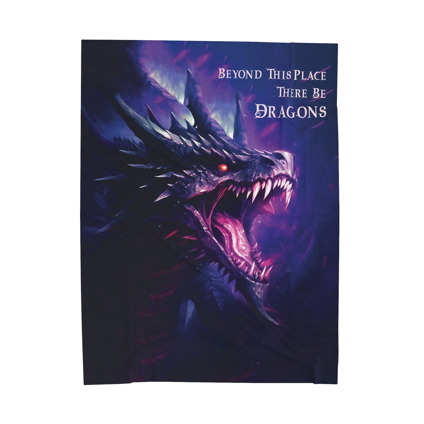 There Be Dragons - Velveteen Plush or Sherpa Blanket