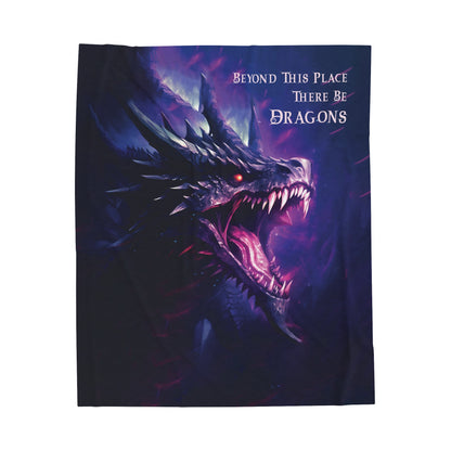 There Be Dragons - Velveteen Plush or Sherpa Blanket