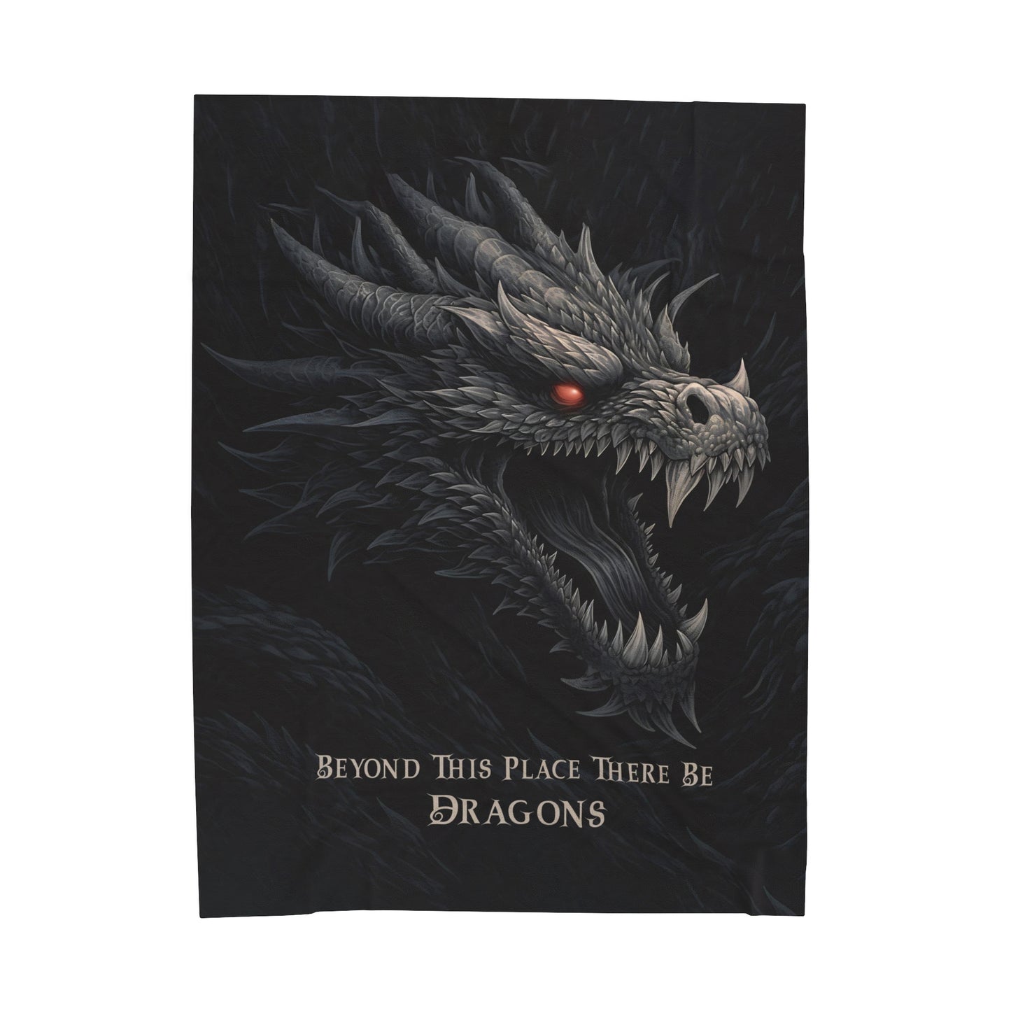 There Be Dragons - Velveteen Plush or Sherpa Blanket