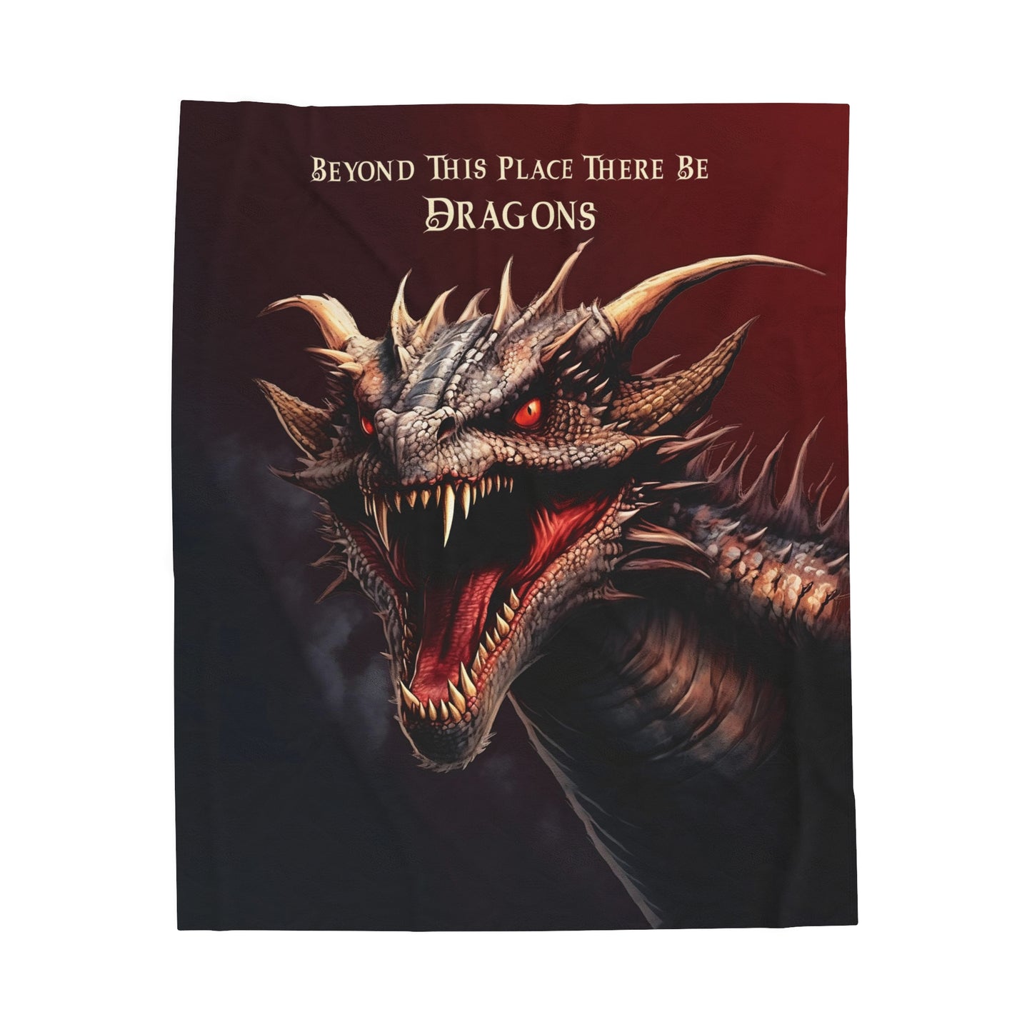 There Be Dragons - Velveteen Plush or Sherpa Blanket