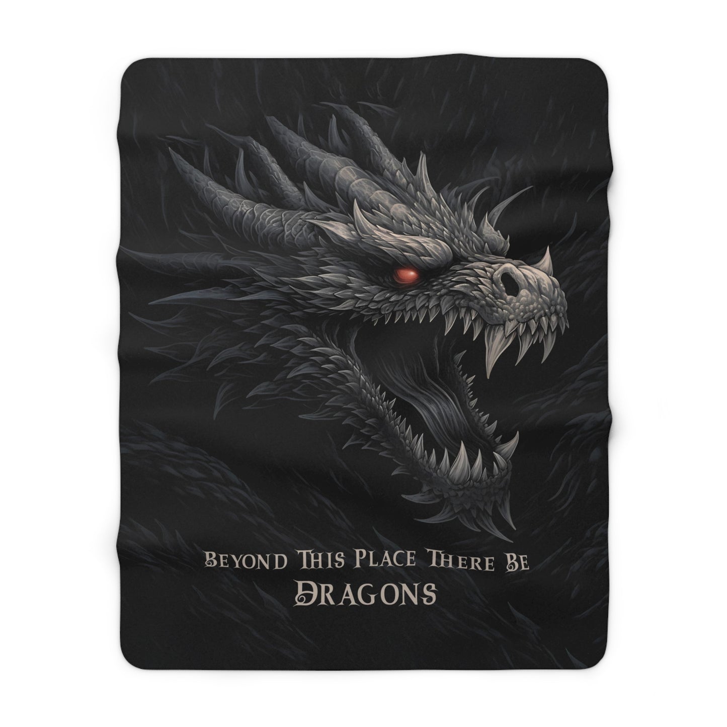 There Be Dragons - Velveteen Plush or Sherpa Blanket