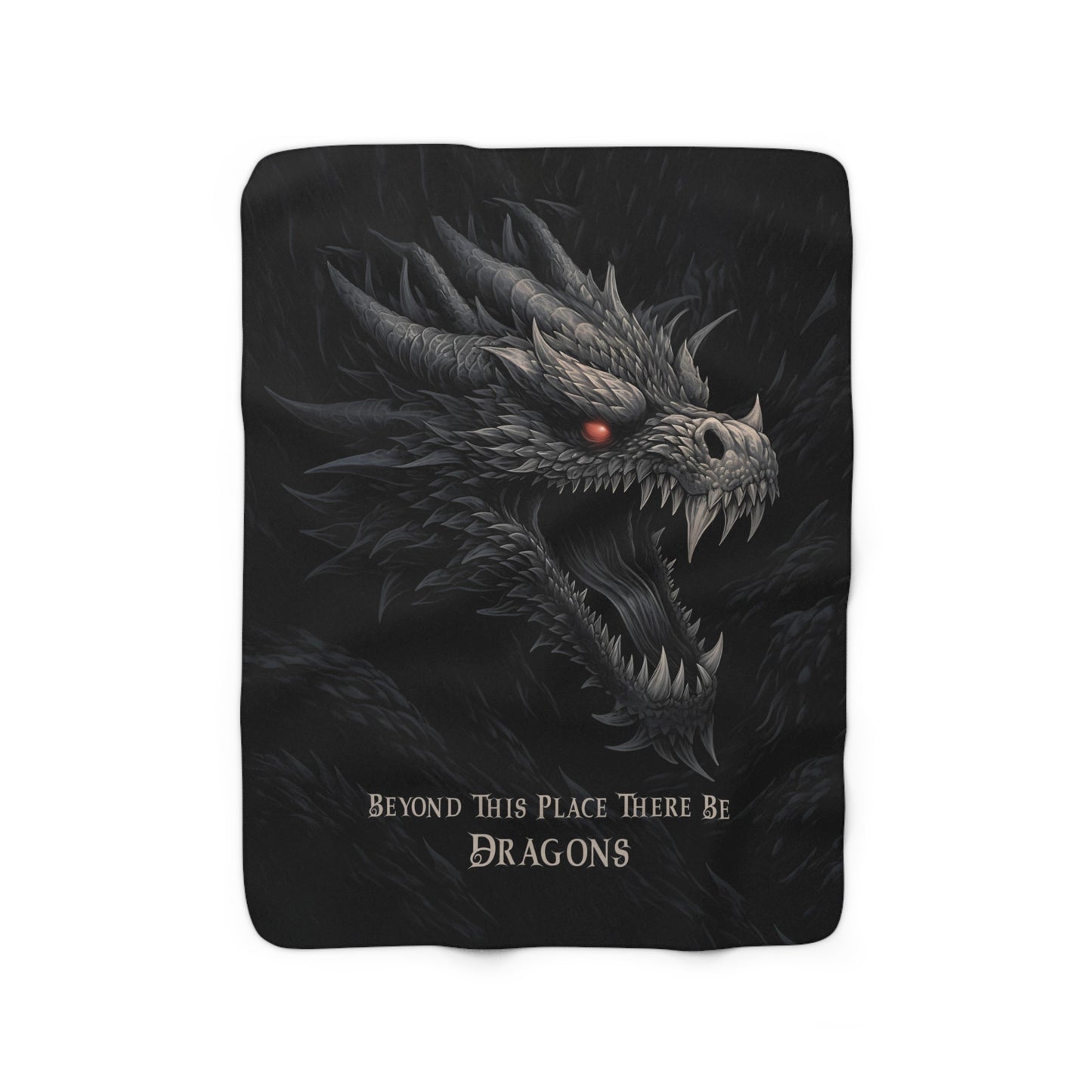 There Be Dragons - Velveteen Plush or Sherpa Blanket