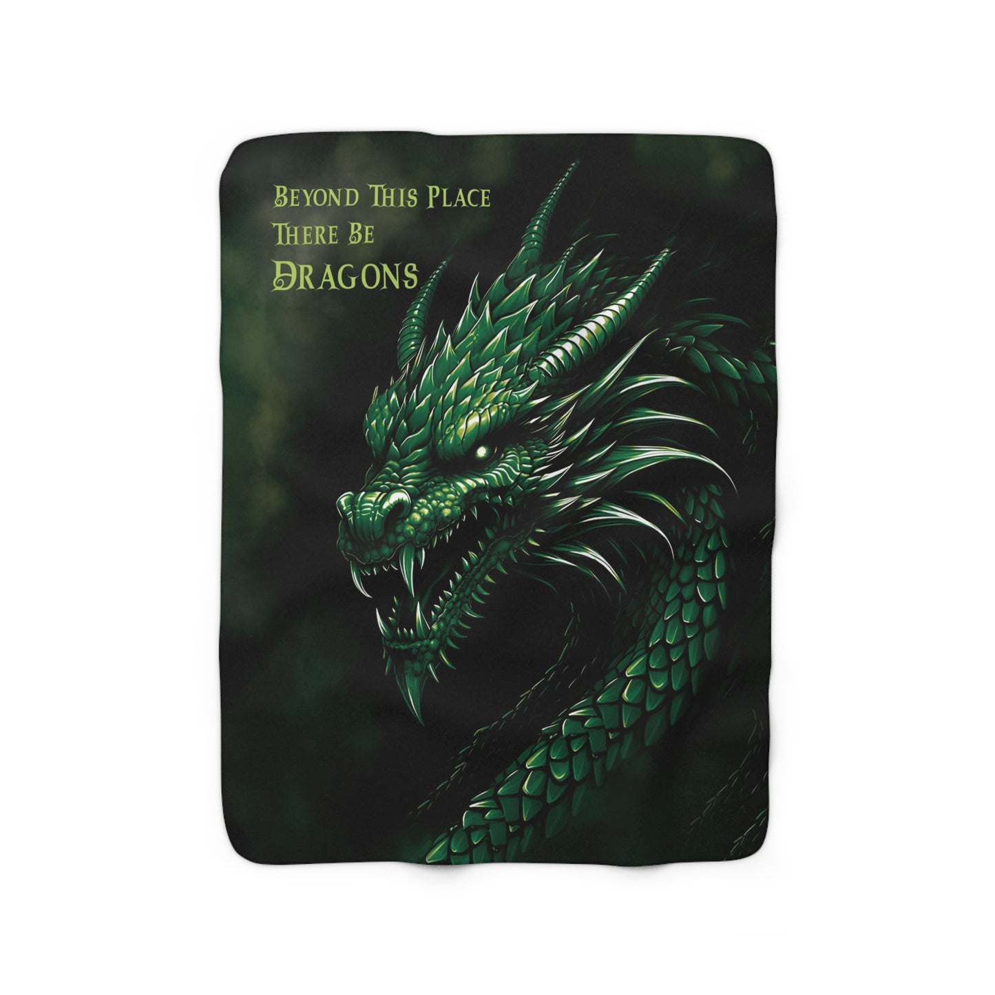 There Be Dragons - Velveteen Plush or Sherpa Blanket