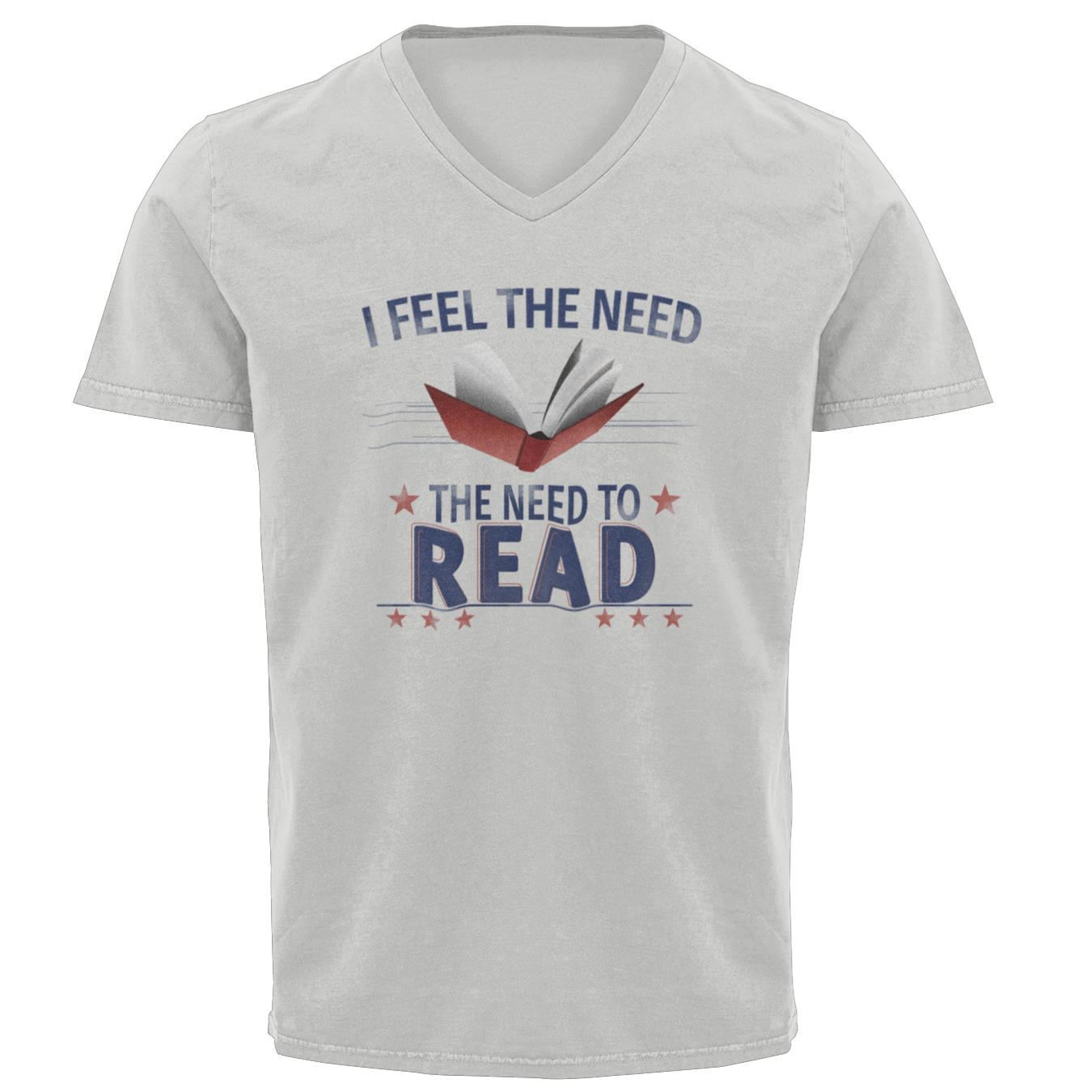 I Feel The Need To Read - V-Neck Tee