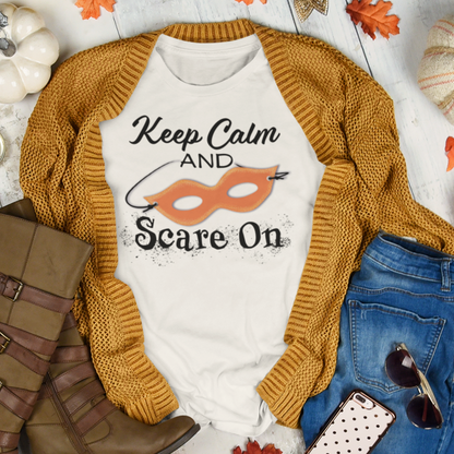 Keep Calm and Scare On - Halloween Unisex T-shirt