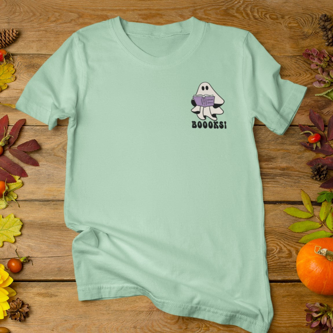 Small Ghost Reading Boooks! - Halloween Unisex T-shirt