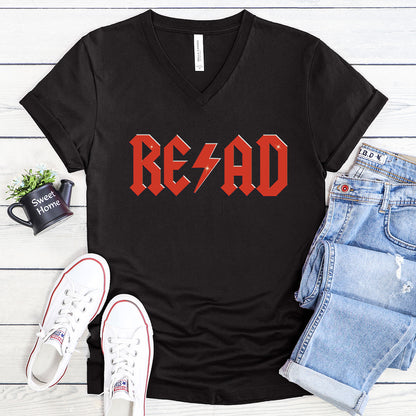 READ - Teacher V-Neck Tee