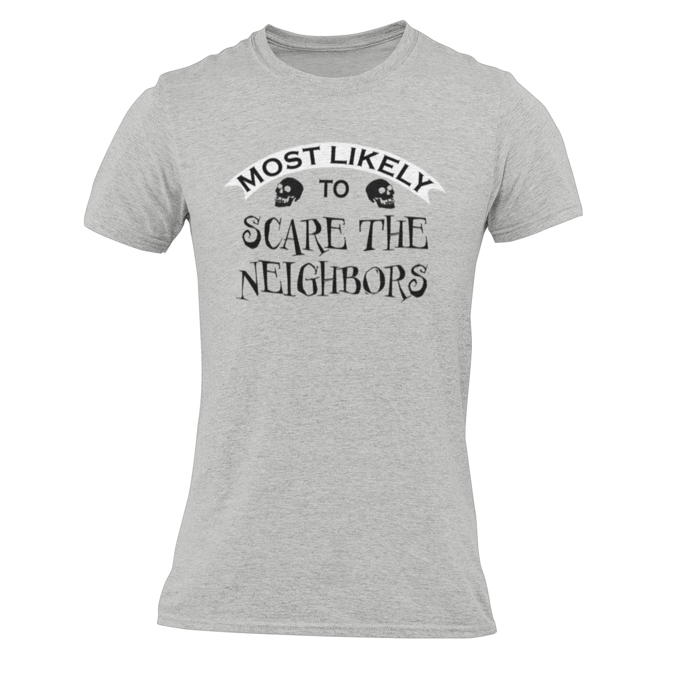 Most Likely To... Squad T-shirts for Halloween on Athletic Heather Grey