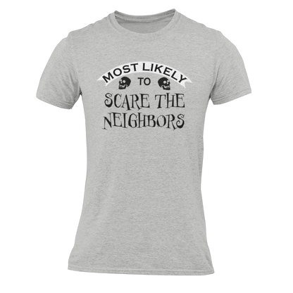 Most Likely To... Squad T-shirts for Halloween on Athletic Heather Grey