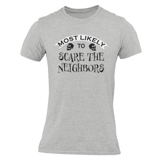 Most Likely To... Squad T-shirts for Halloween on Athletic Heather Grey