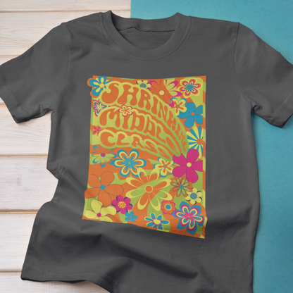 Shrinking Middle Class 70s Band Poster Modern-Retro - T-shirt