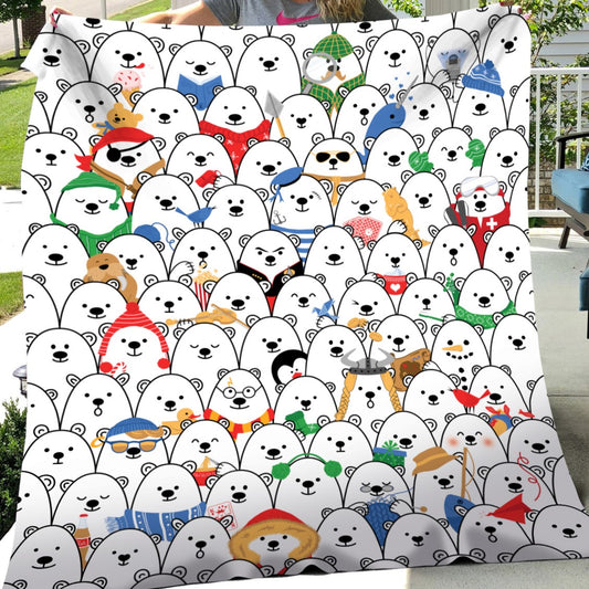 One of a Kind, Search and Find - Customizable - Plush or Sherpa Blanket