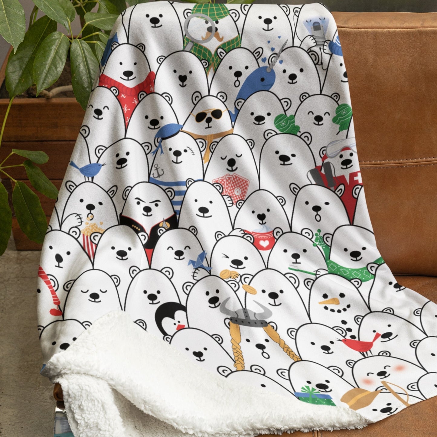 One of a Kind, Search and Find - Customizable - Plush or Sherpa Blanket