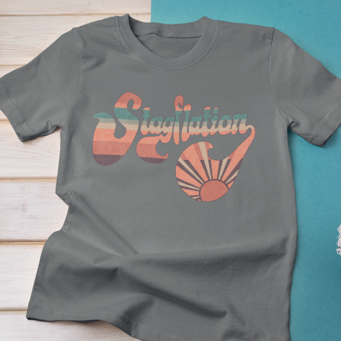 Stagflation Sunrise Modern-Retro  - Tshirt