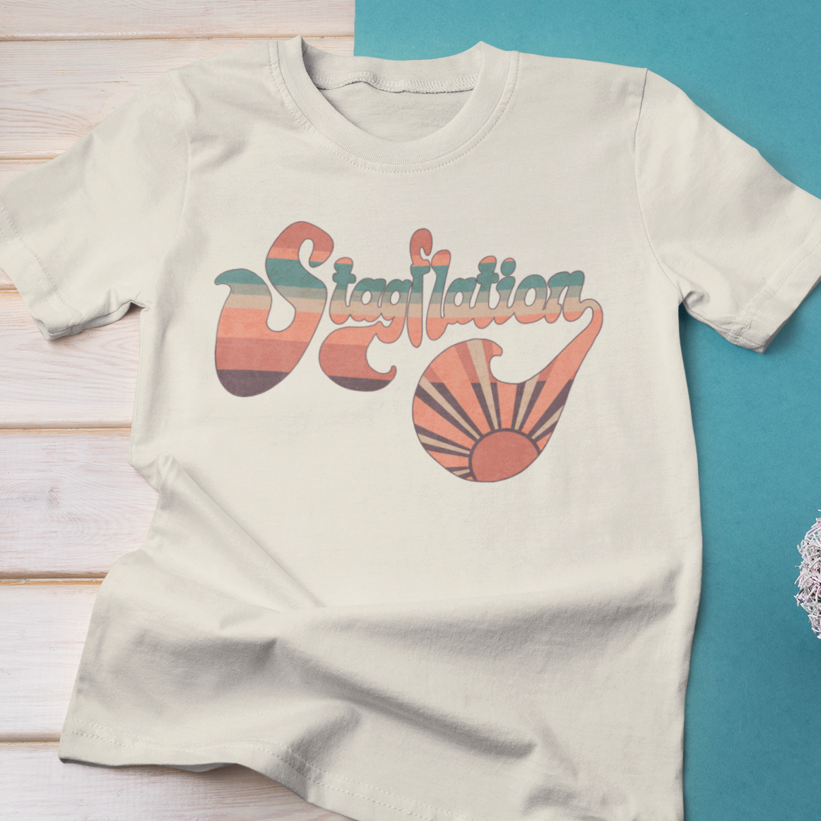 Stagflation Sunrise Modern-Retro  - Tshirt