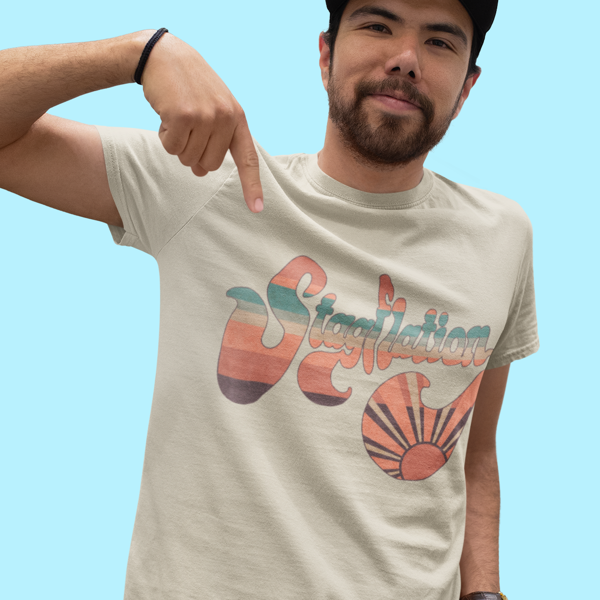 Stagflation Sunrise Modern-Retro  - Tshirt