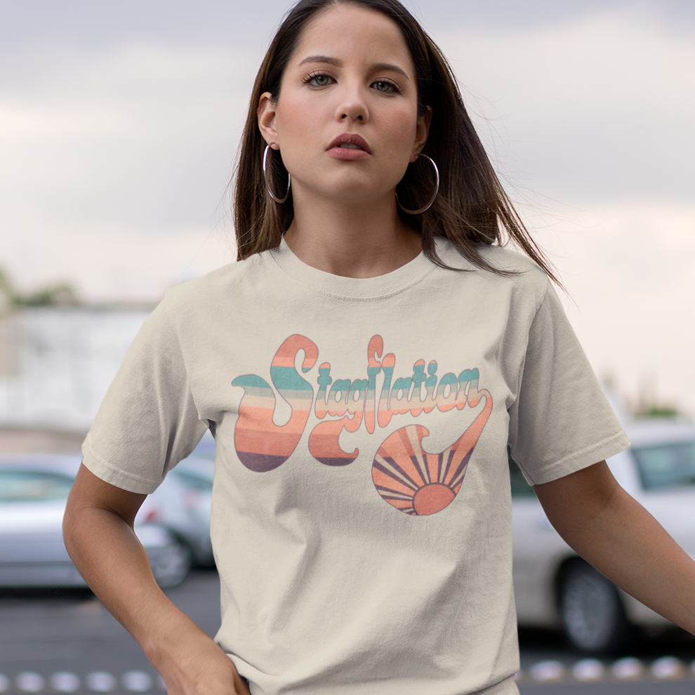 Stagflation Sunrise Modern-Retro  - Tshirt