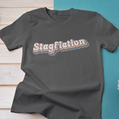 Stagflation Tilted Modern-Retro - T-shirt