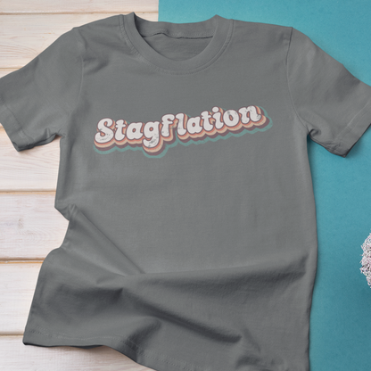 Stagflation Tilted Modern-Retro - T-shirt