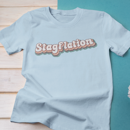 Stagflation Tilted Modern-Retro - T-shirt